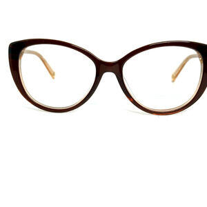 Nine West Eyeglasses Frames NW633S 210 Brown Gold Cat Eye 56-17-135‎ 19602